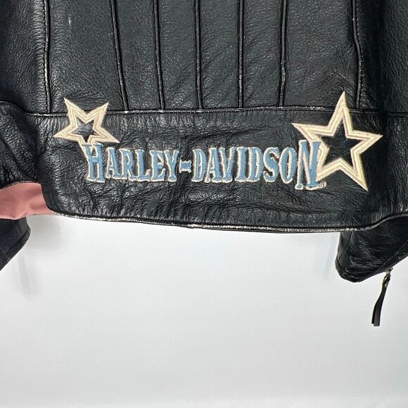 Vintage Harley Davidson Women’s Leather Jacket plus size 2W - Picture 3 of 16